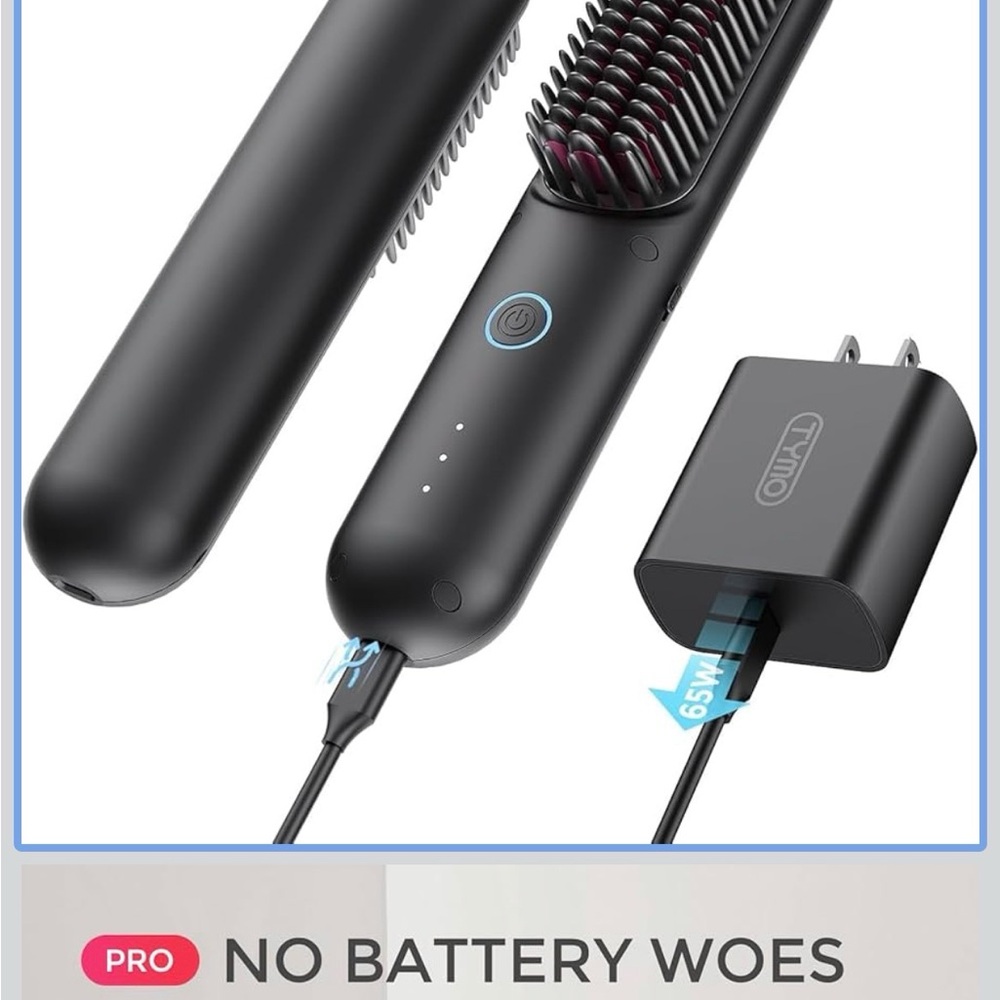 TYMO Hair Straightening Brush
Travel size 
Brand new used once